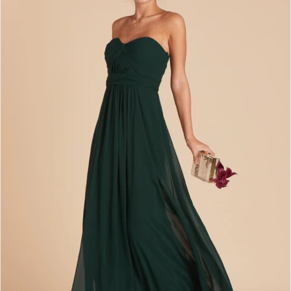 Birdy Grey ‘Grace’ Convertible Dress in Chiffon Emerald